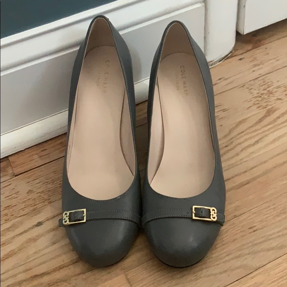 Cole Haan leather wedges